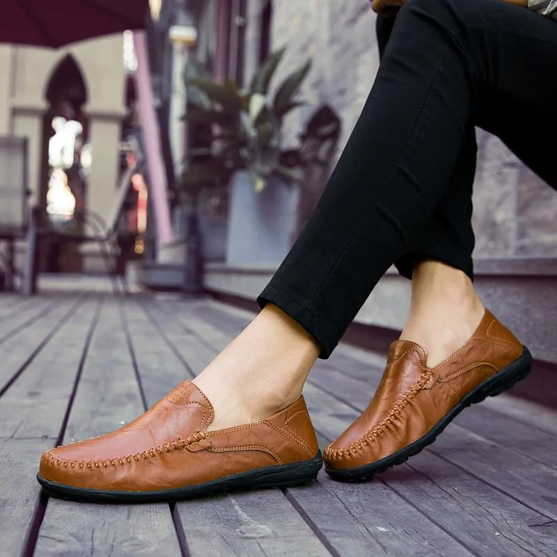 Angelo Ricci™ Genuine Leather Comfy Moccasins