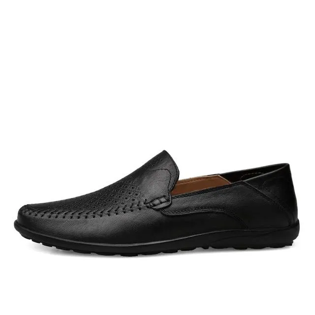 Angelo Ricci™ Genuine Leather Comfy Moccasins