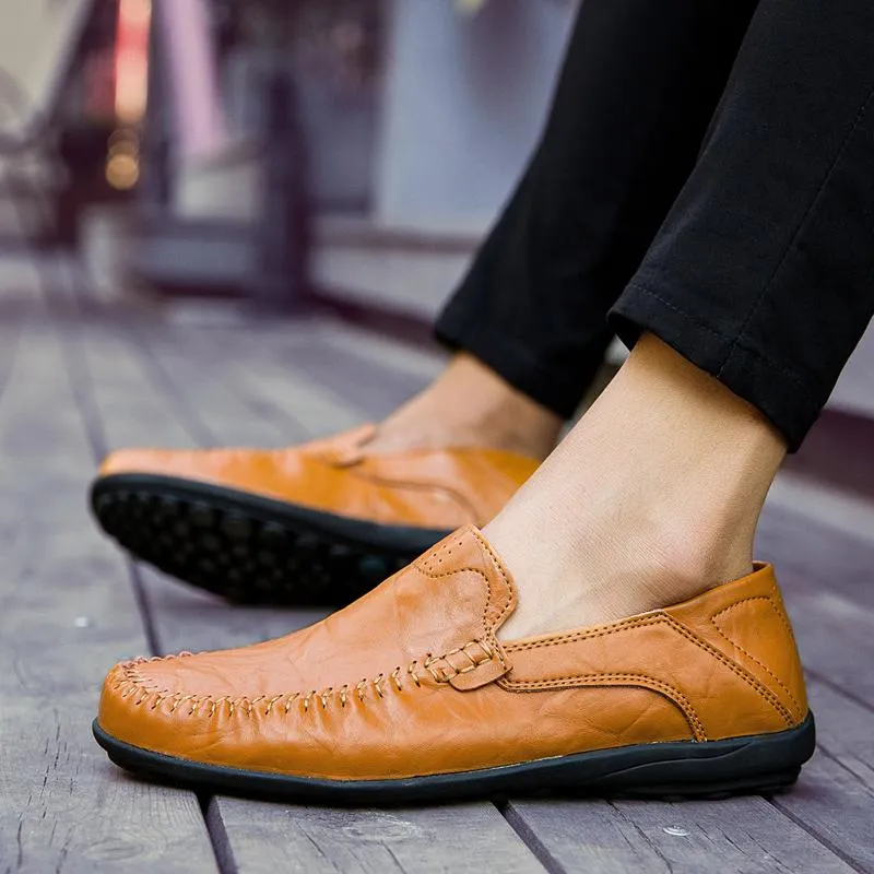 Angelo Ricci™ Genuine Leather Comfy Moccasins