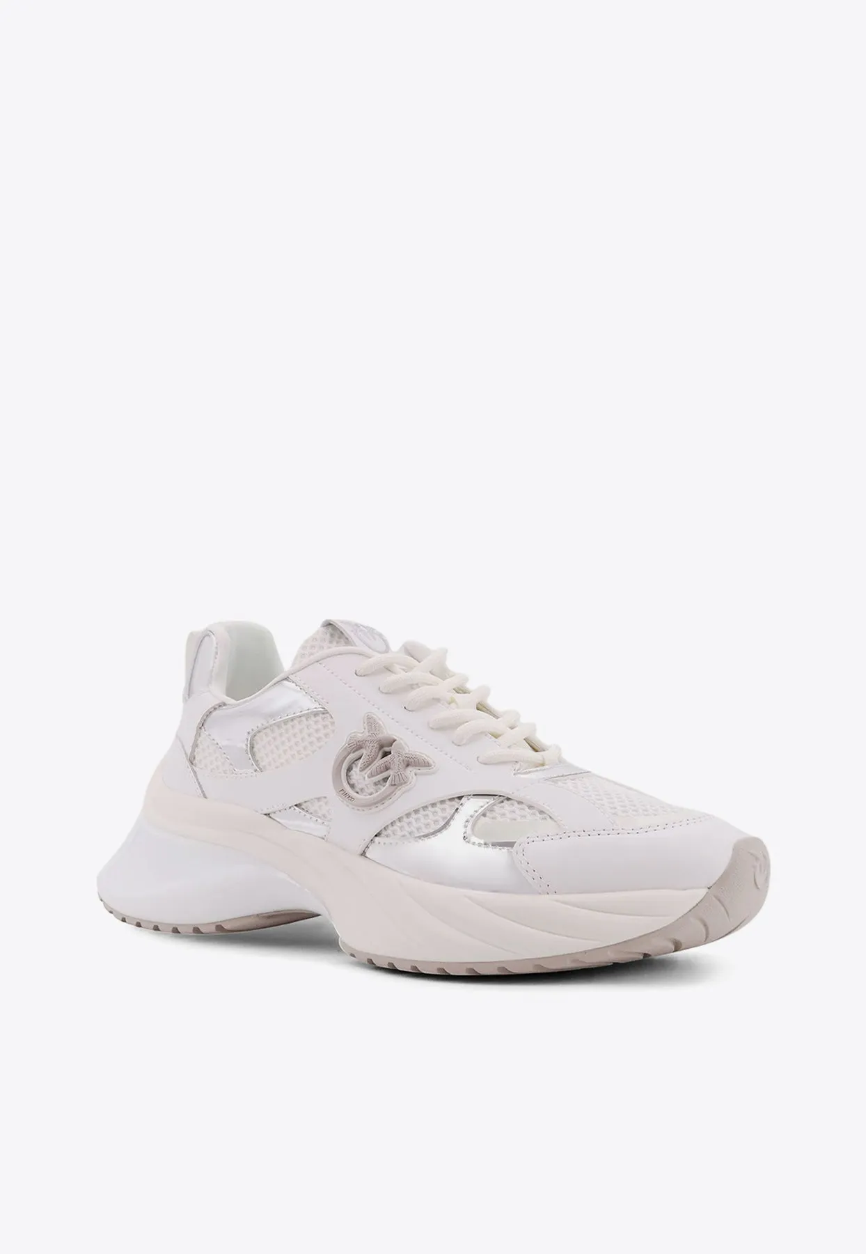 Ariel Leather and Mesh Sneakers