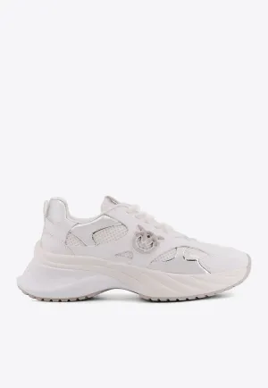 Ariel Leather and Mesh Sneakers