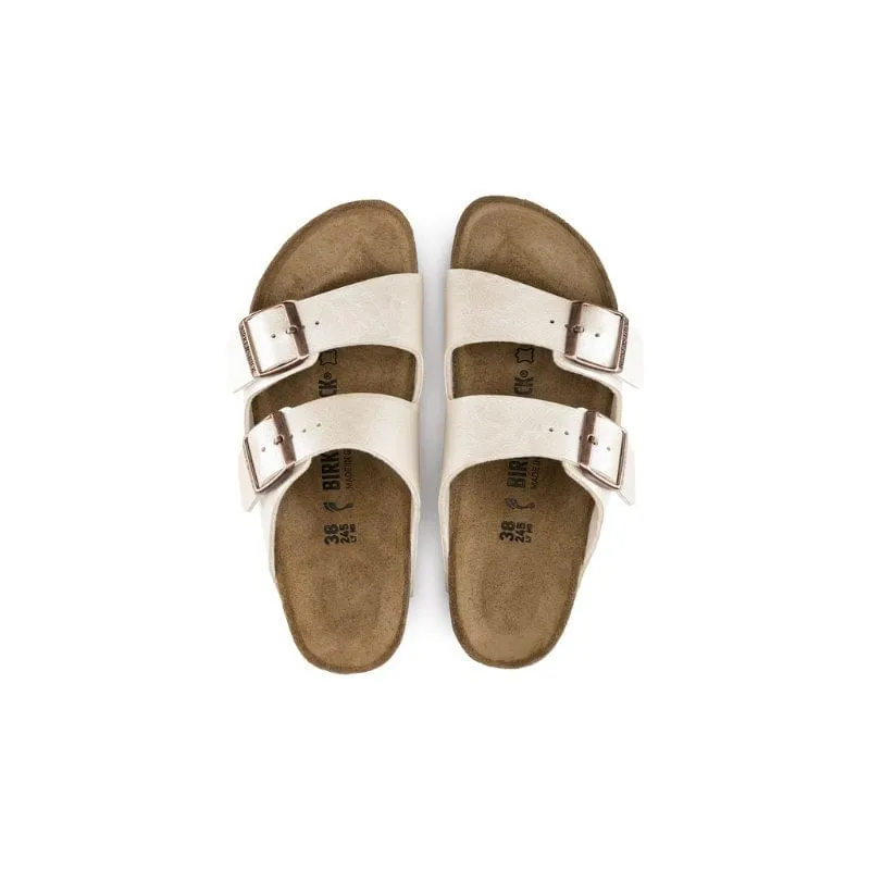 Birkenstock Womens White Arizona Birko Flor Sandal - 1009921
