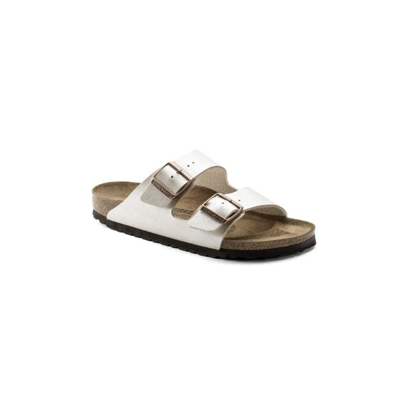 Birkenstock Womens White Arizona Birko Flor Sandal - 1009921
