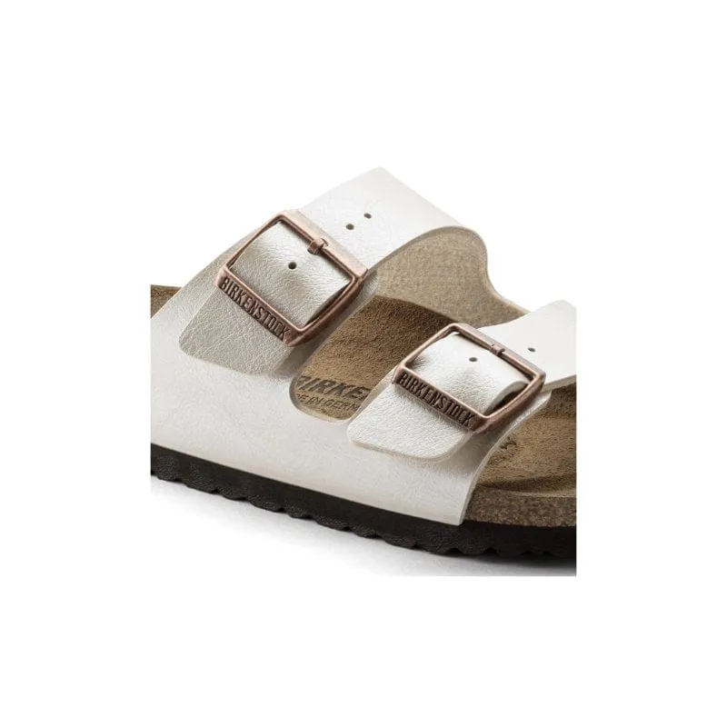 Birkenstock Womens White Arizona Birko Flor Sandal - 1009921