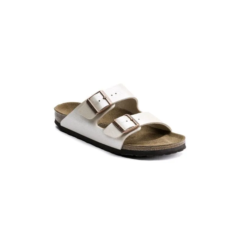 Birkenstock Womens White Arizona Birko Flor Sandal - 1009921