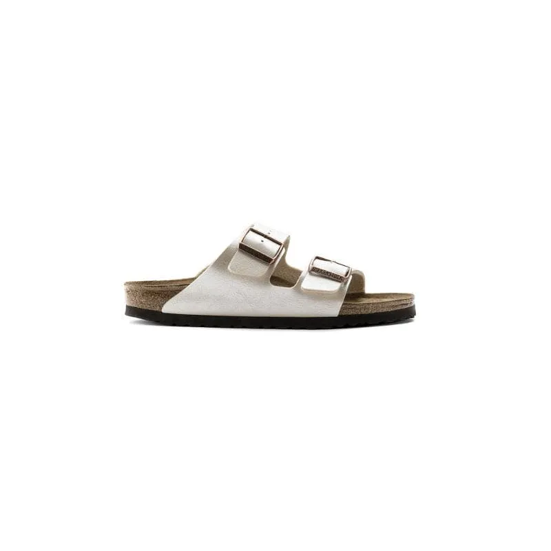 Birkenstock Womens White Arizona Birko Flor Sandal - 1009921