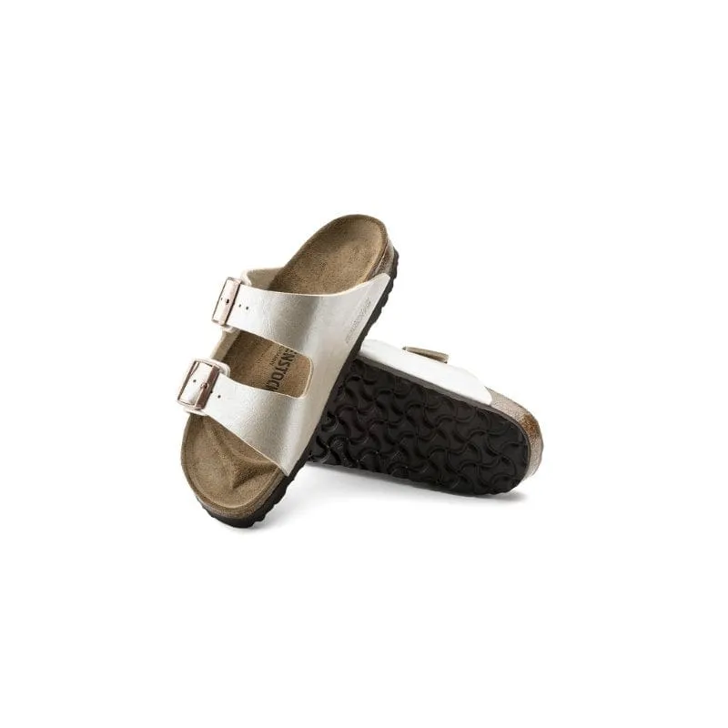 Birkenstock Womens White Arizona Birko Flor Sandal - 1009921