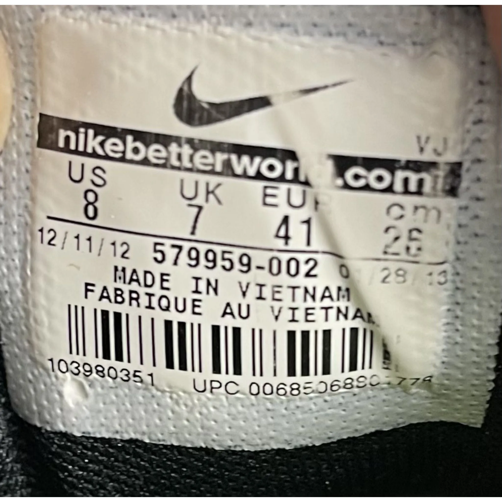 Black Nike Original Preloved Joggers