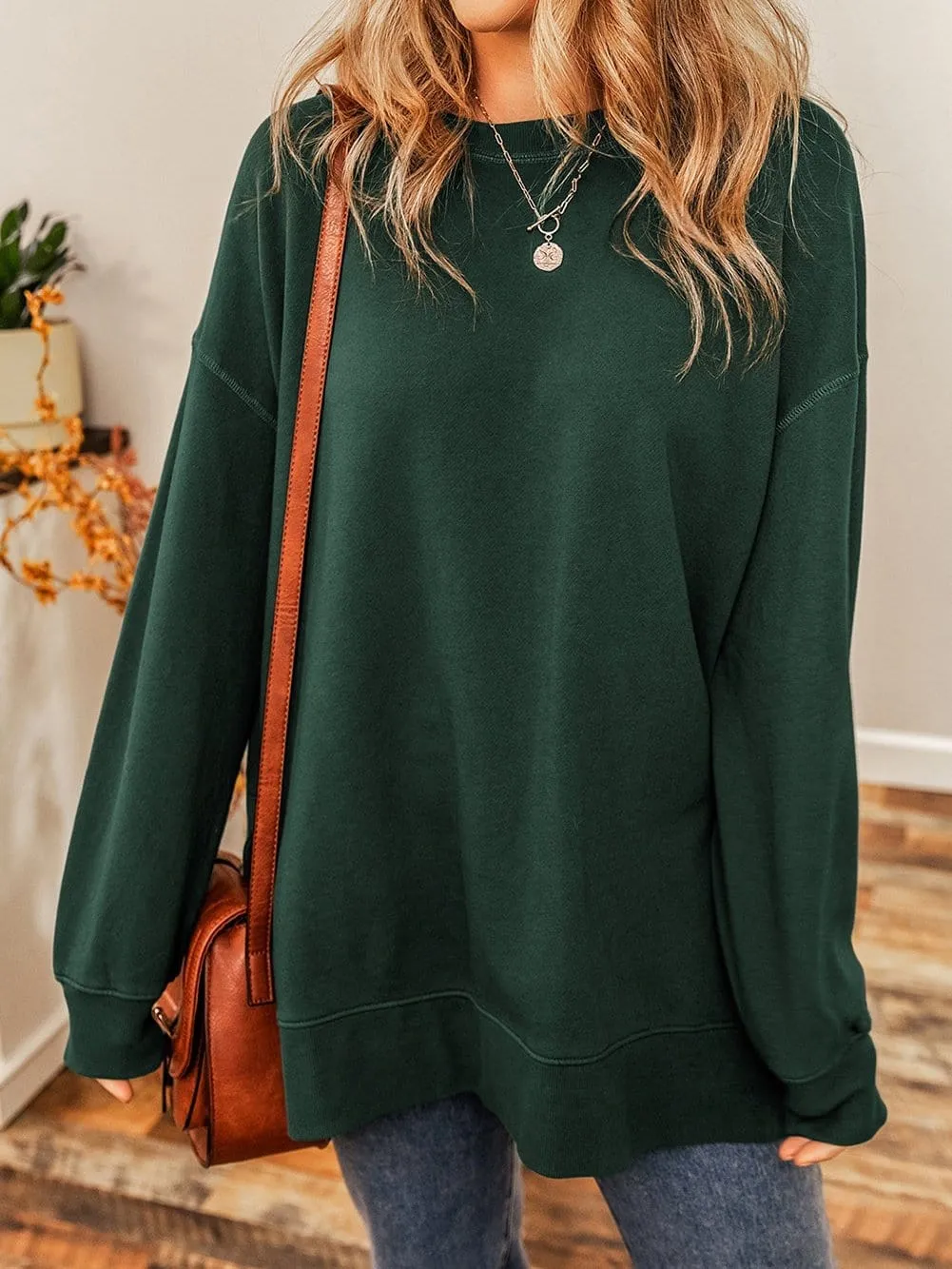 Casual Loose Pullover Sweatshirt