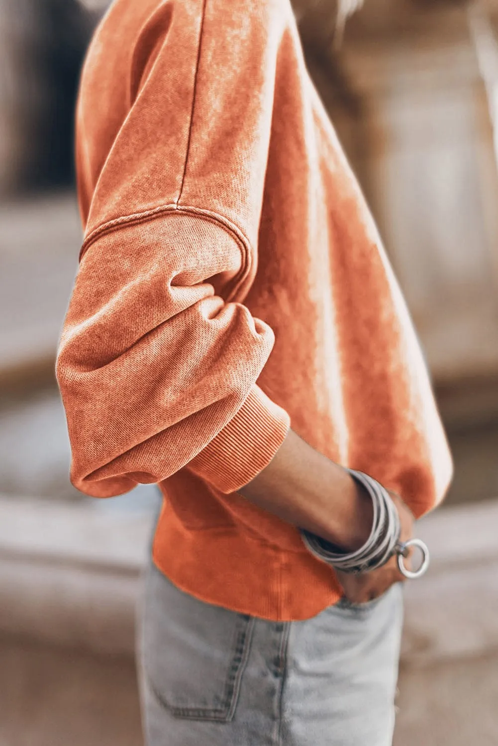Casual Loose Pullover Sweatshirt