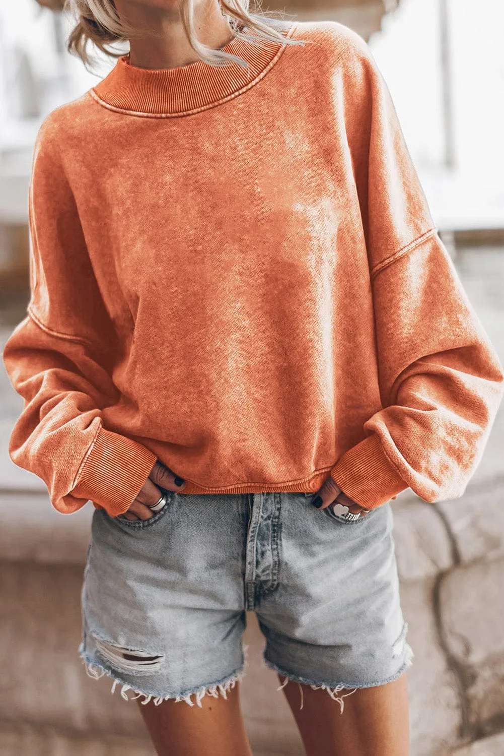 Casual Loose Pullover Sweatshirt
