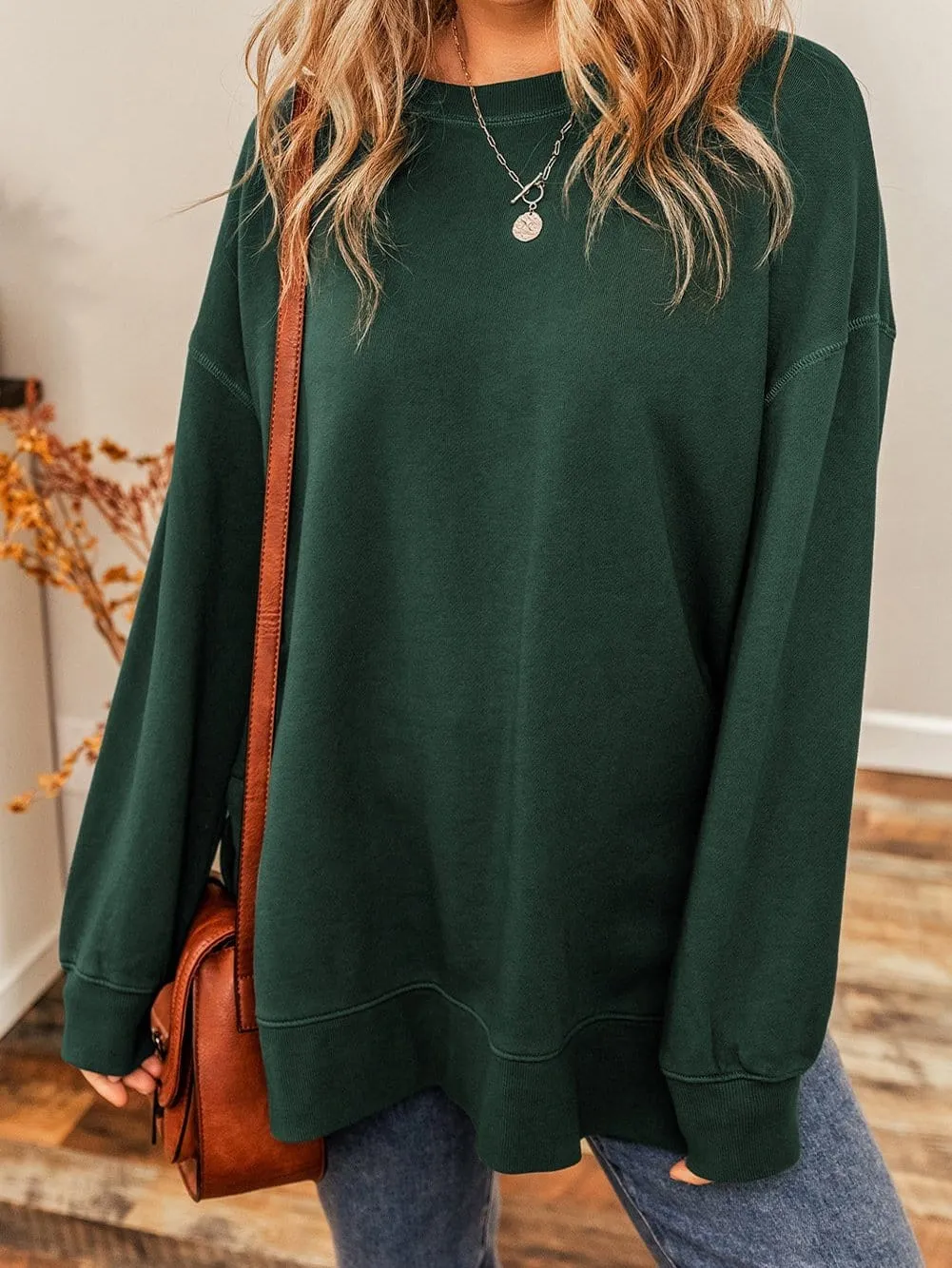 Casual Loose Pullover Sweatshirt