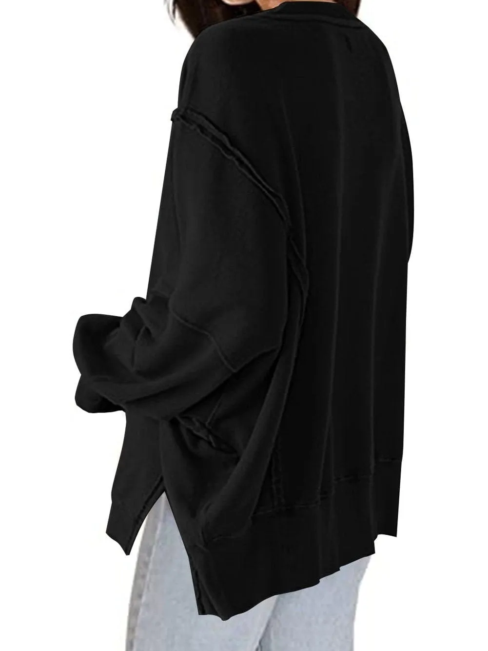 Casual Loose Pullover Sweatshirt