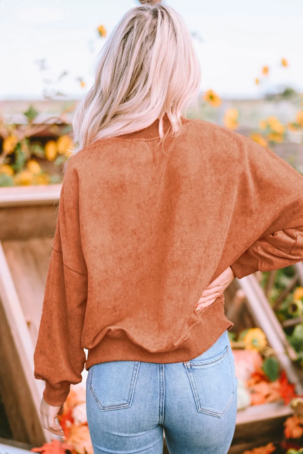 Casual Loose Pullover Sweatshirt