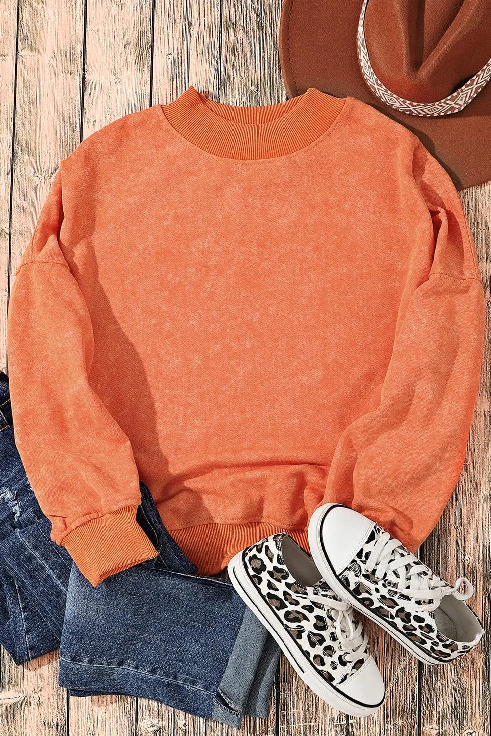 Casual Loose Pullover Sweatshirt