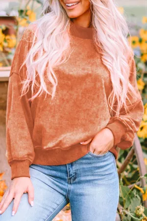 Casual Loose Pullover Sweatshirt