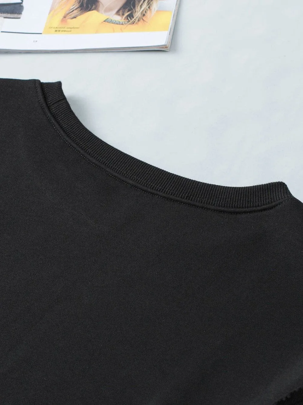 Casual Loose Pullover Sweatshirt