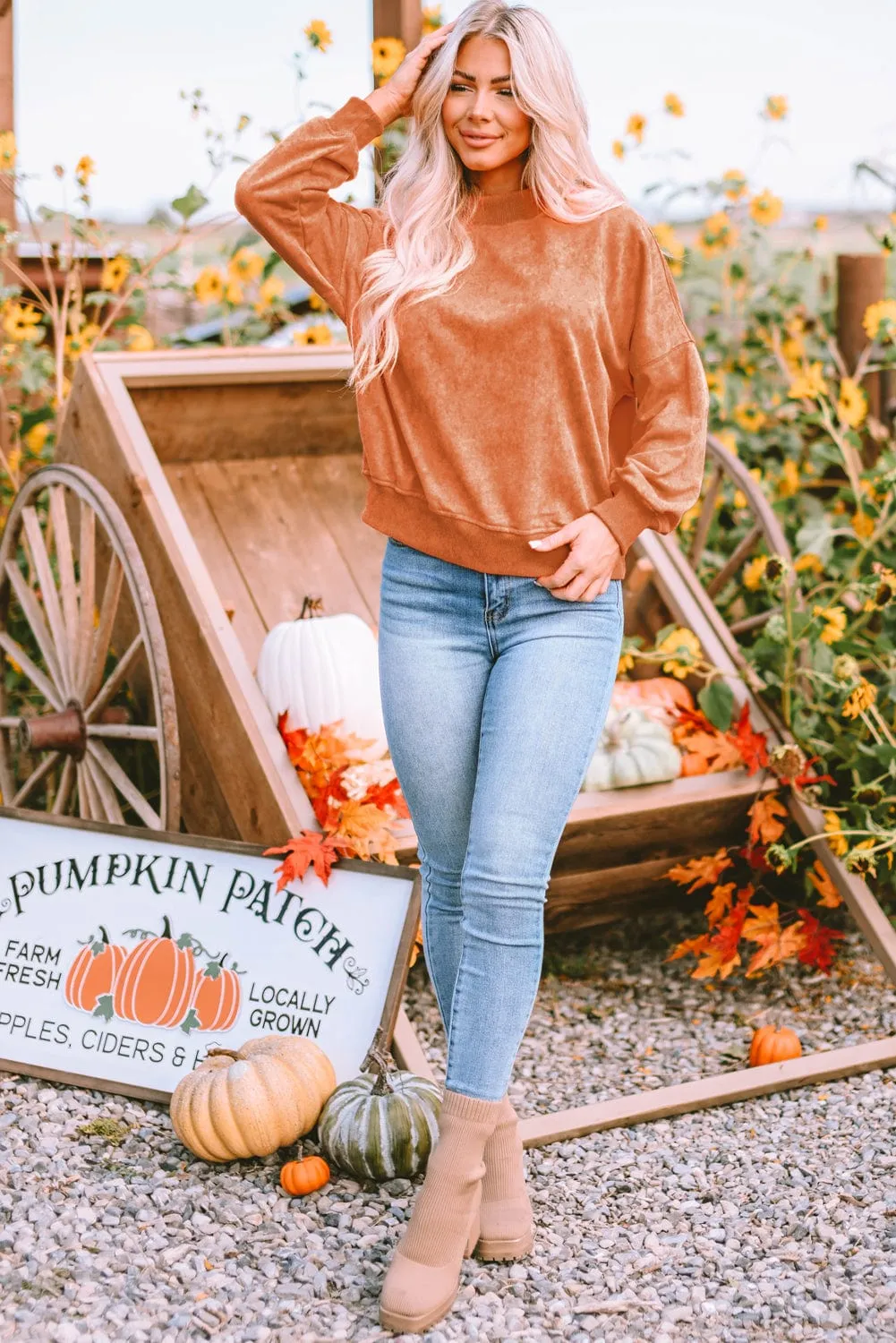 Casual Loose Pullover Sweatshirt