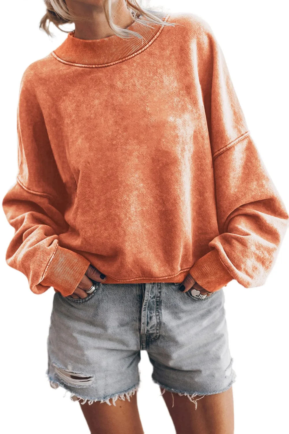 Casual Loose Pullover Sweatshirt