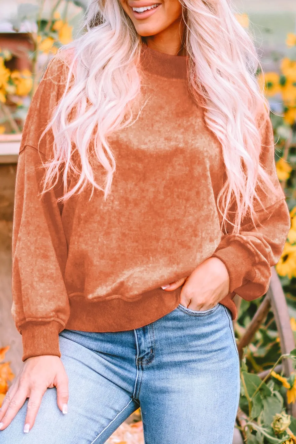Casual Loose Pullover Sweatshirt