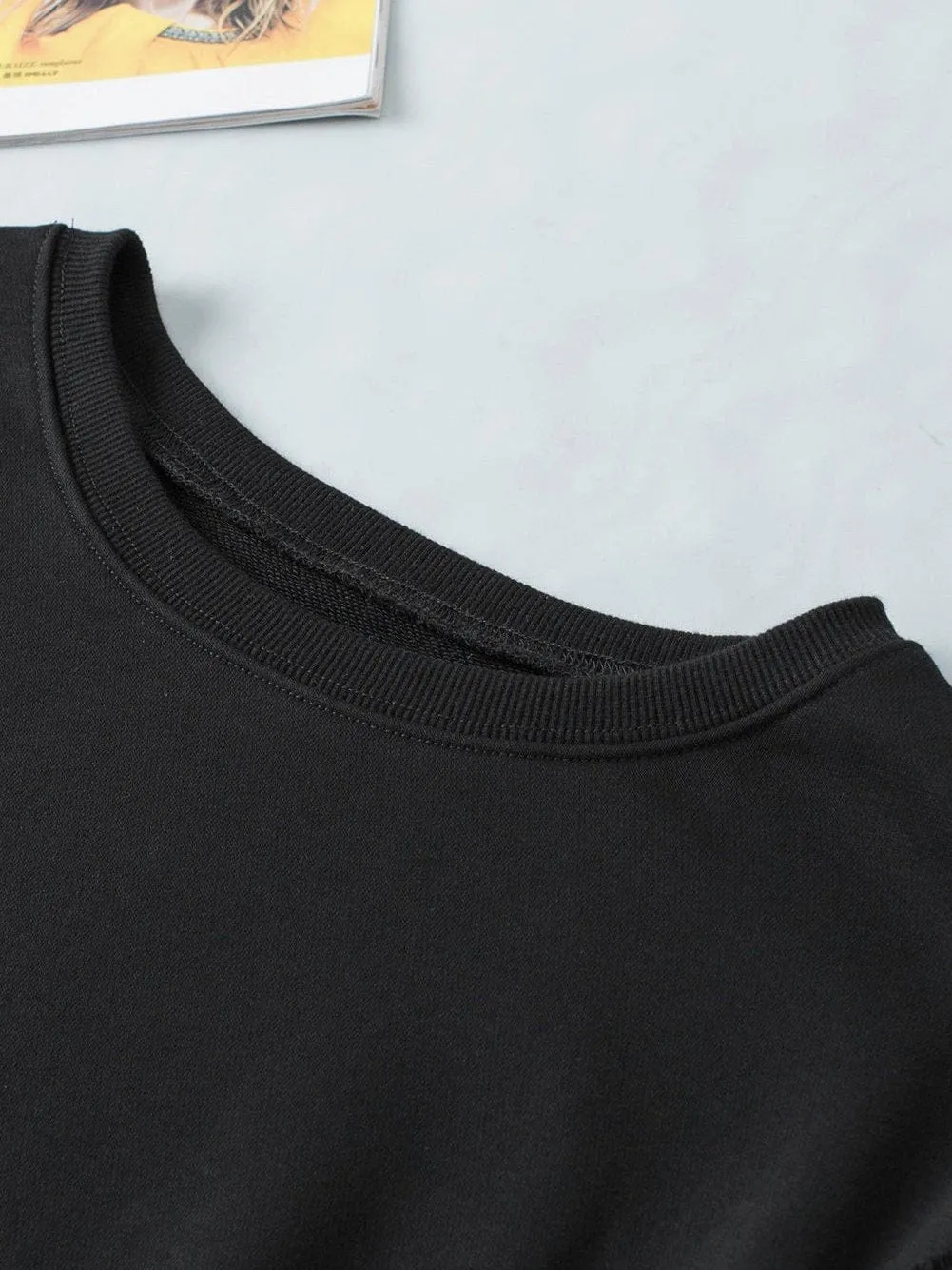 Casual Loose Pullover Sweatshirt