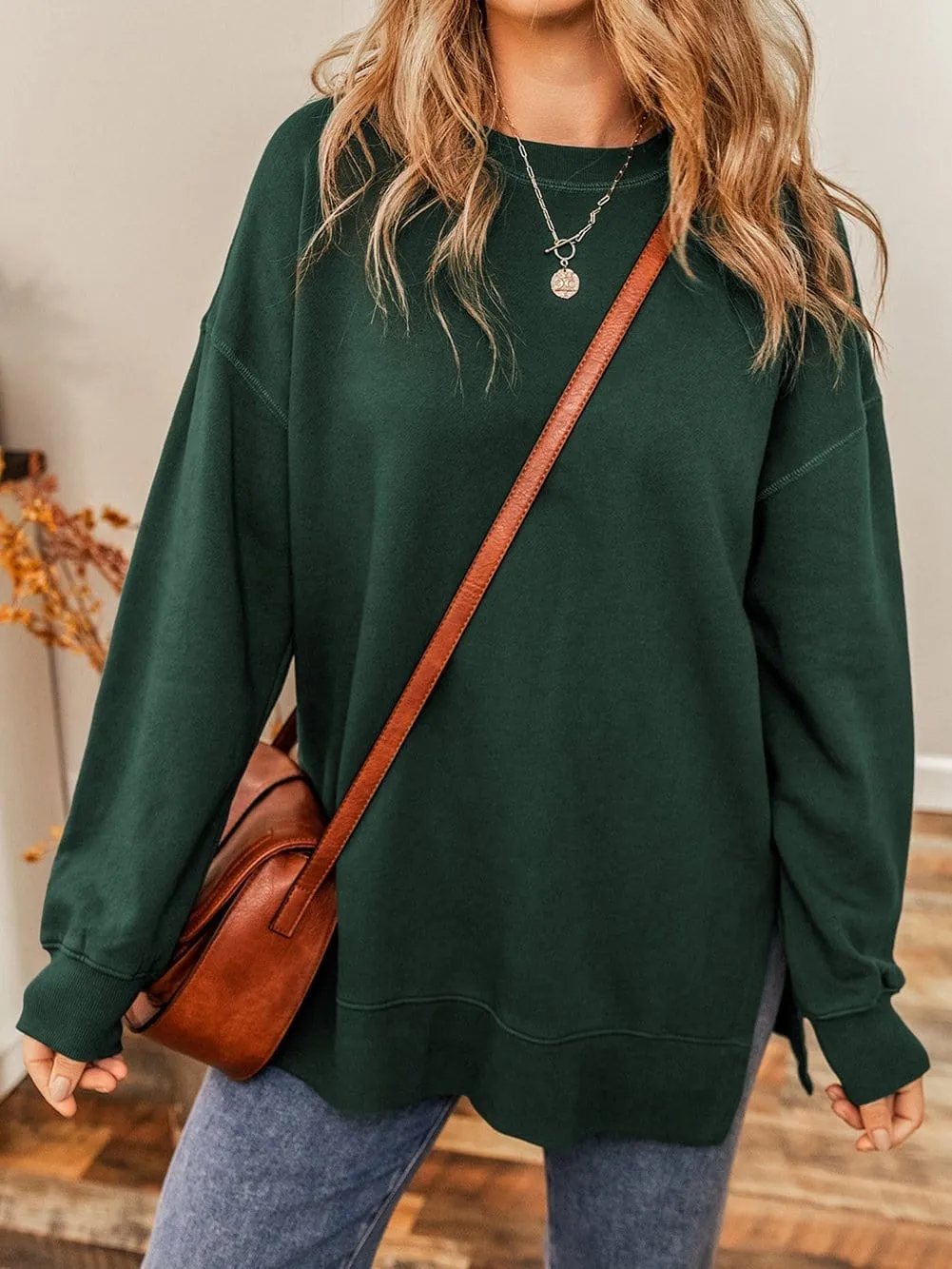 Casual Loose Pullover Sweatshirt