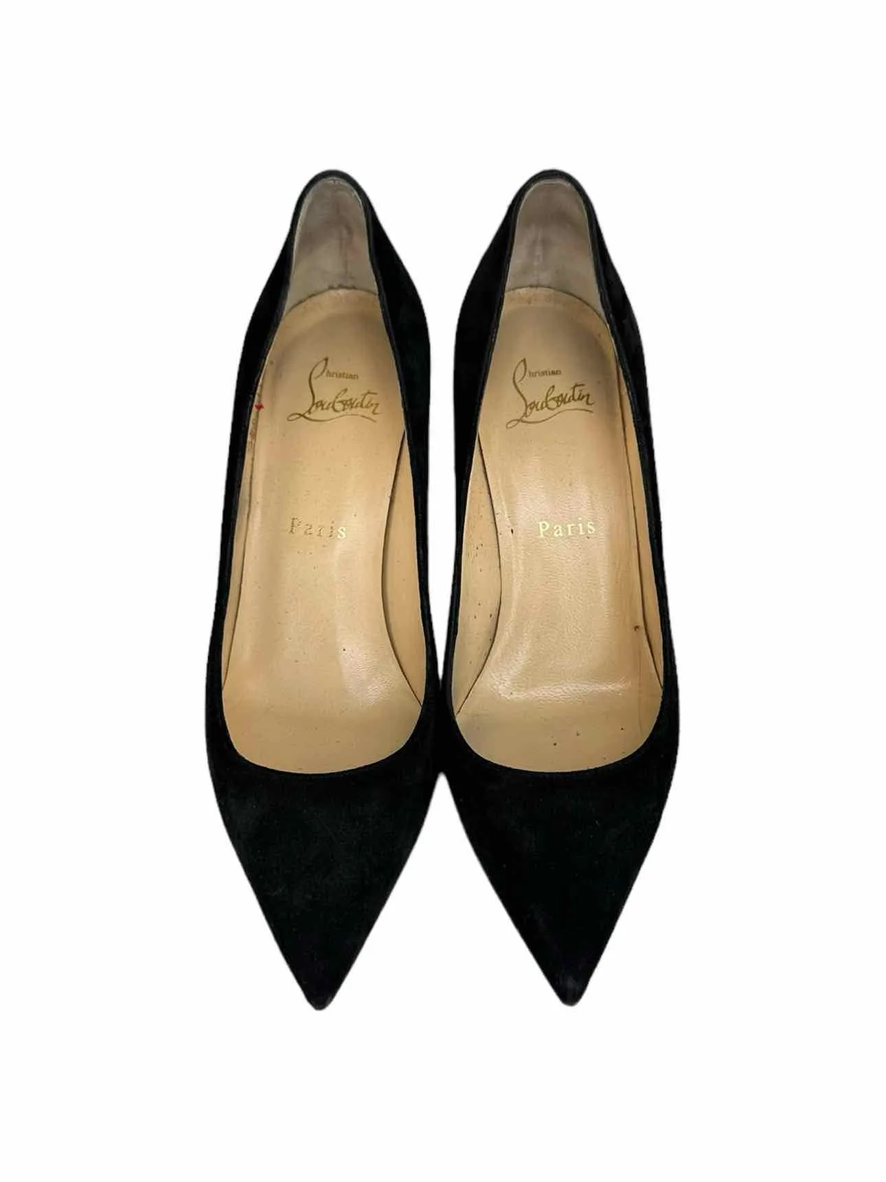 Christian Louboutin Black Suede Kate Stiletto Size 37