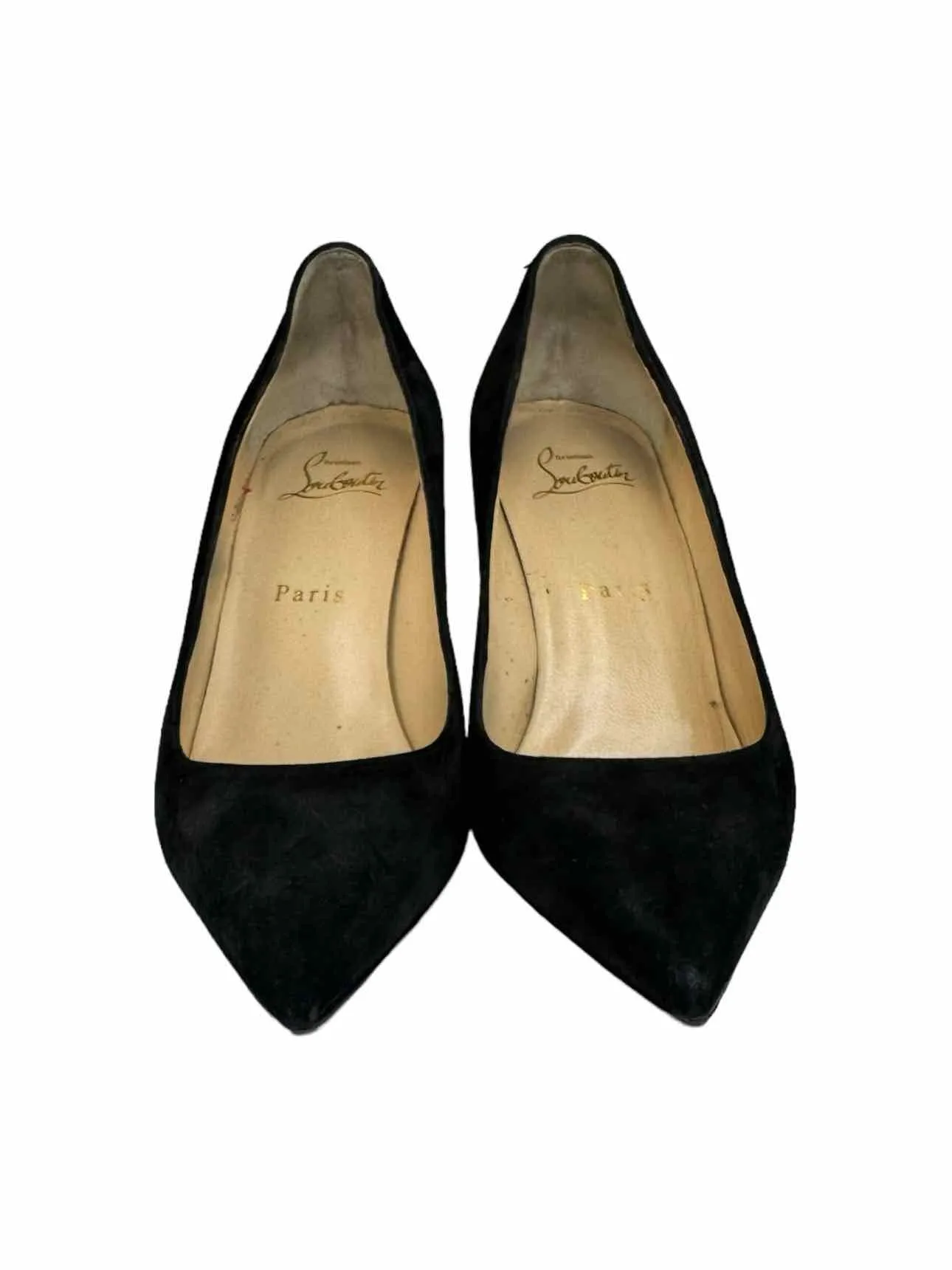 Christian Louboutin Black Suede Kate Stiletto Size 37