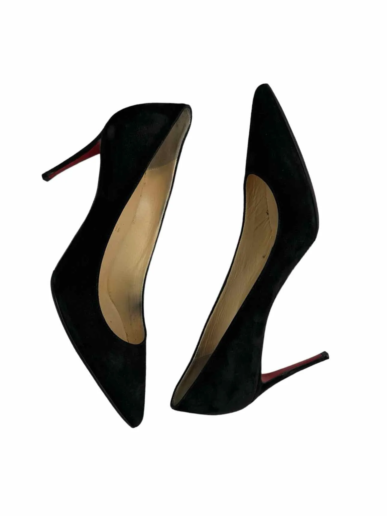 Christian Louboutin Black Suede Kate Stiletto Size 37