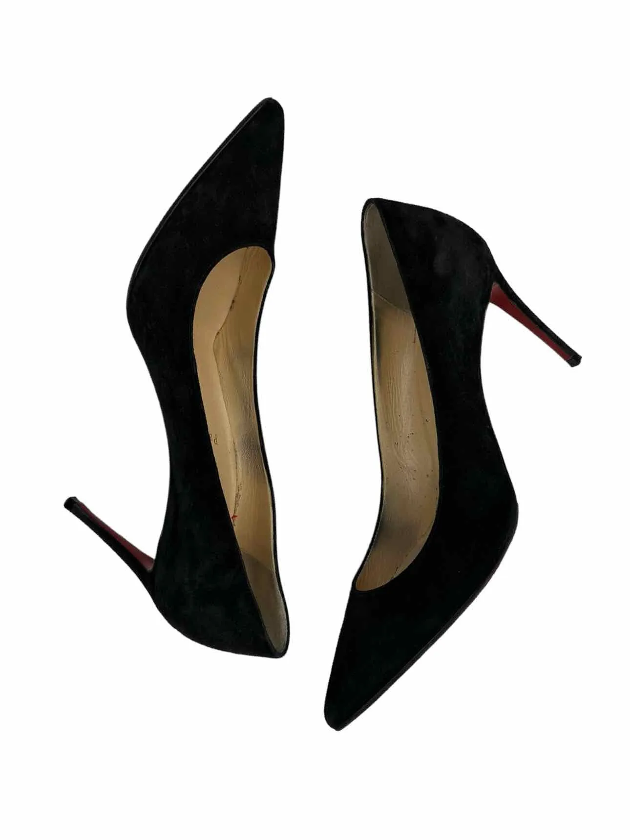 Christian Louboutin Black Suede Kate Stiletto Size 37