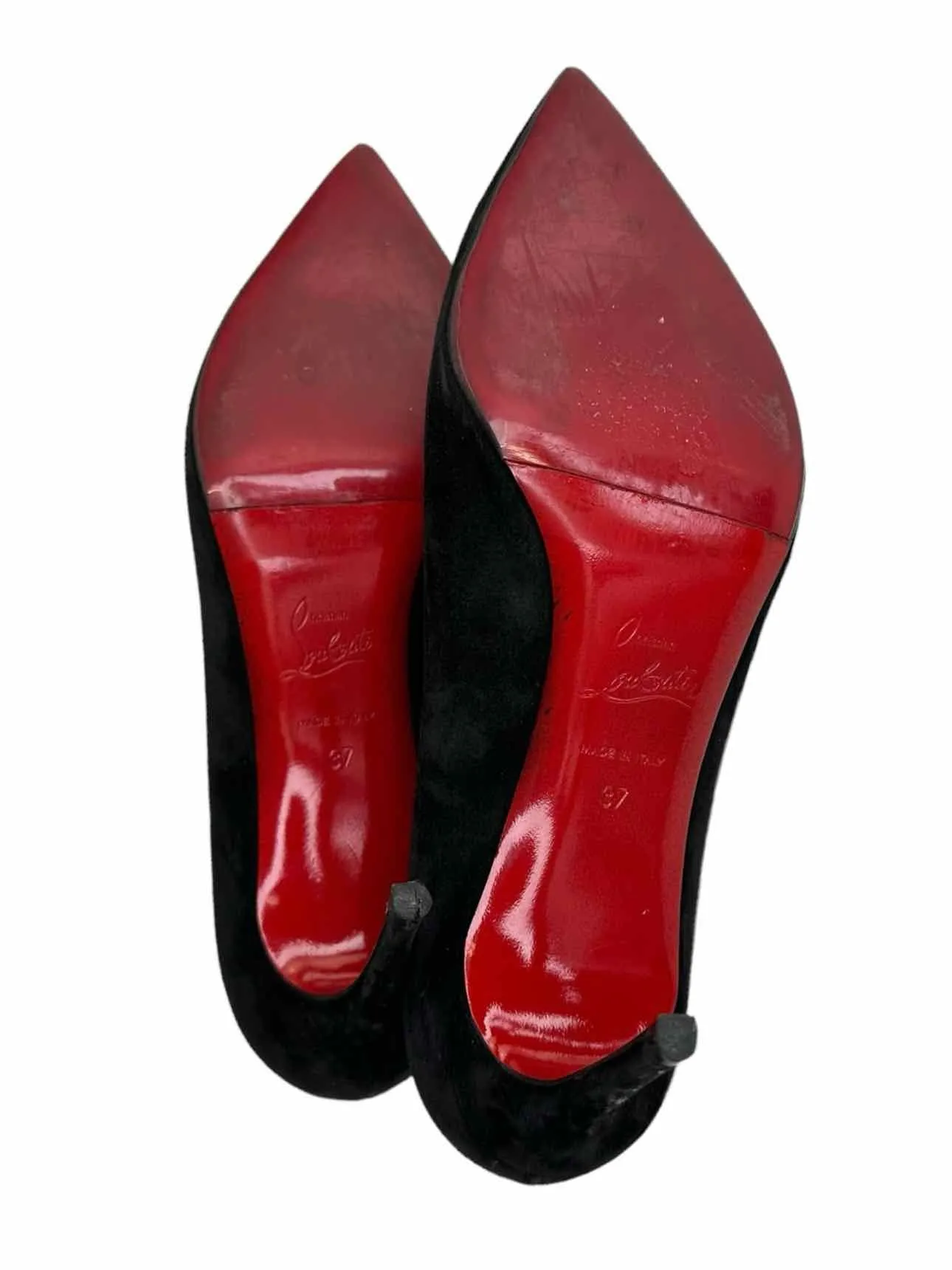 Christian Louboutin Black Suede Kate Stiletto Size 37