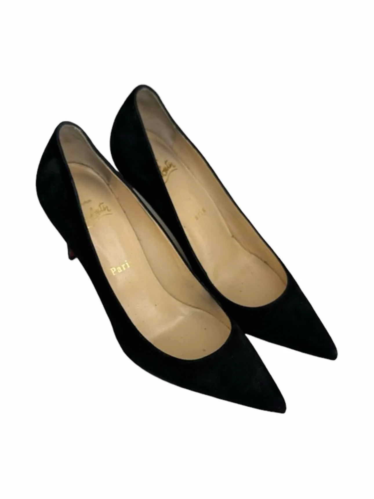 Christian Louboutin Black Suede Kate Stiletto Size 37