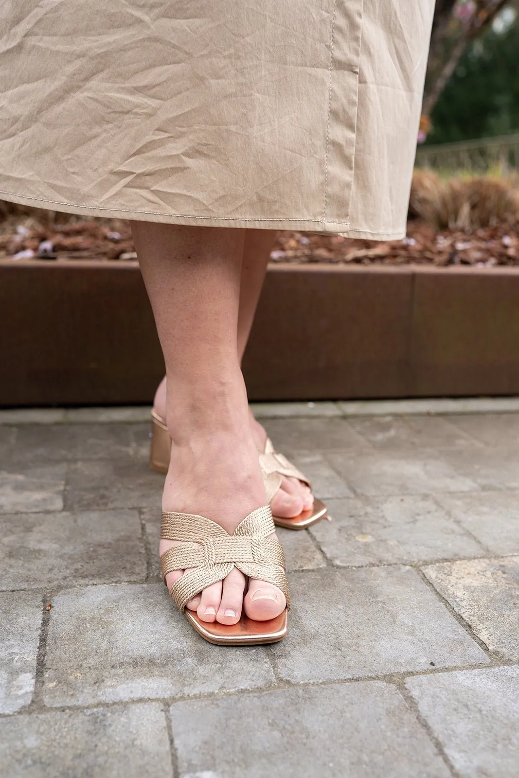 Heels Dorien Champagne Gold