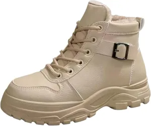 Men Work Boots Waterproof Hiking Sneakers Fur Lined Ankle Boot Women's Safety Shoes Insulated Platform Shoes Composite Toe Botas Hike Grounded Footwear
