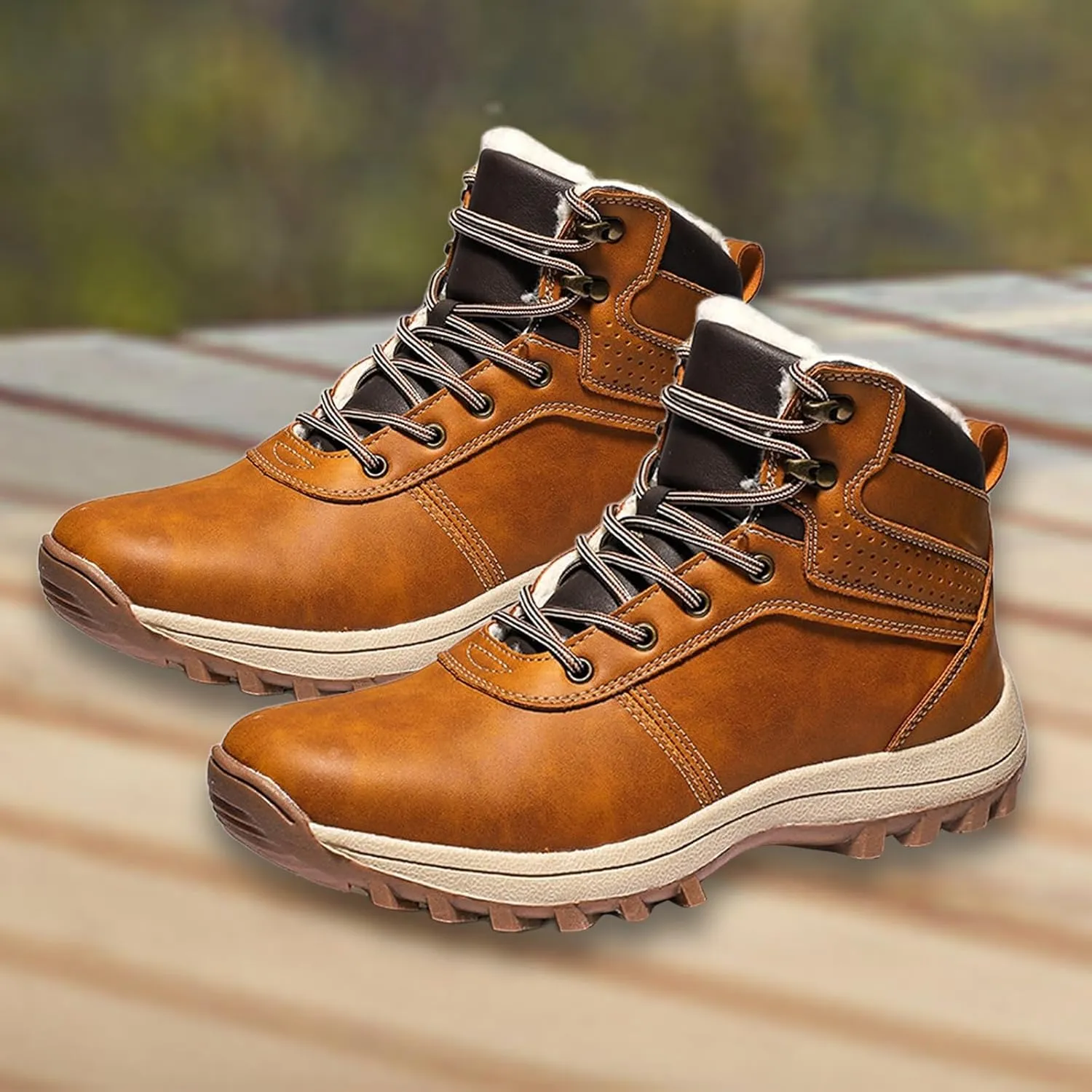 Men Work Boots Wide Width Hiking Sneakers Shoes with Hook Loop Womens Working Shoes Nonslip Outdoor Botas Waterproof Soft Toe Work Hike Grounded Footwear