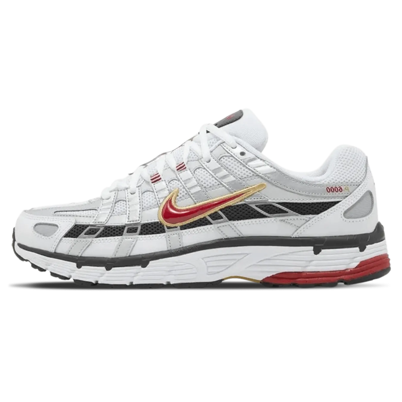 Nike P-6000 'Platinum Varsity Red'