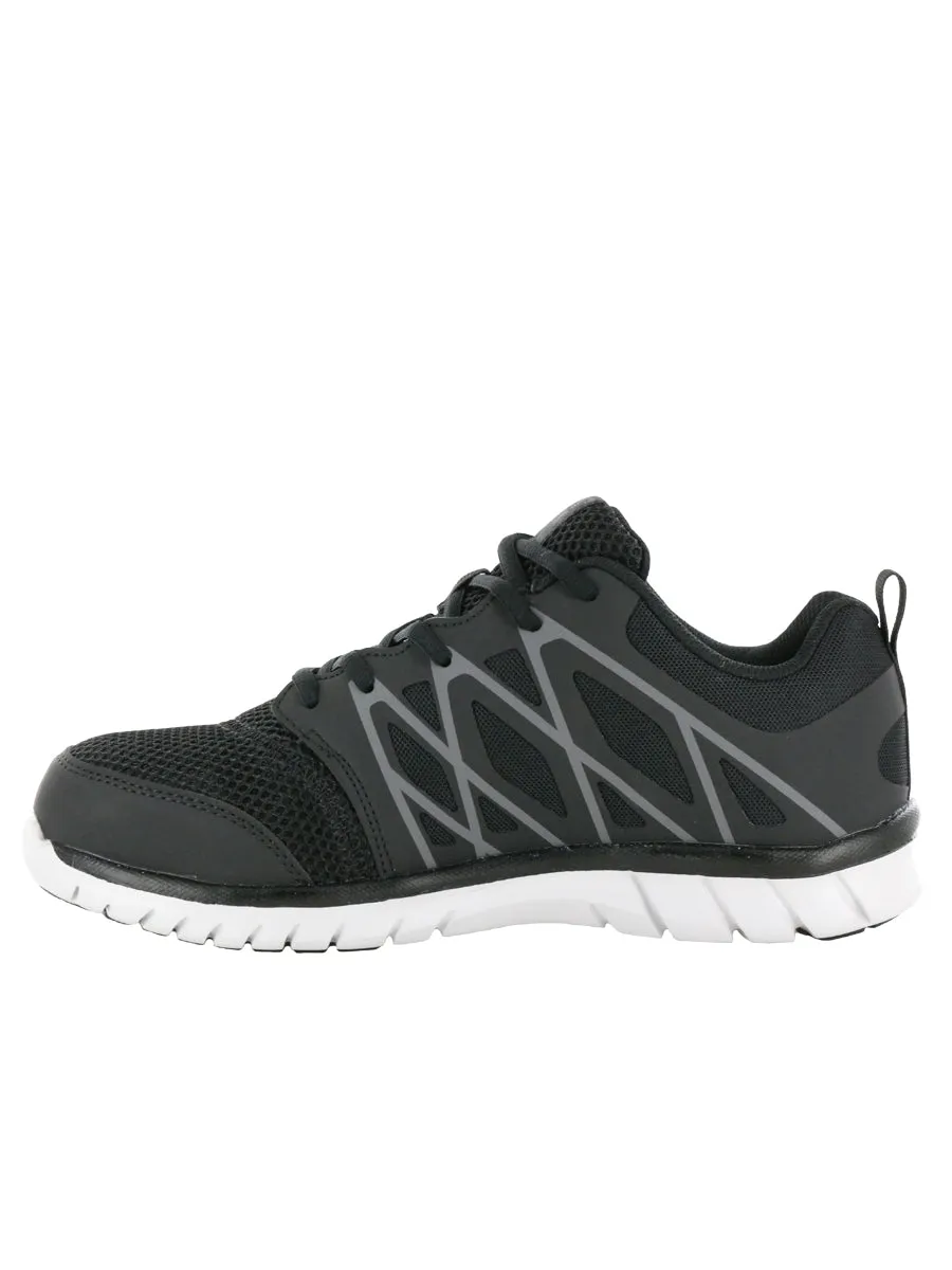 NT Work Men's Phoenix Black Alloy Toe Slip-Resistant Athletic Work Shoe