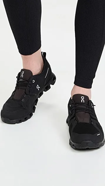 On Cloud Women's Cloud 5 Waterproof Running Shoes- All Black