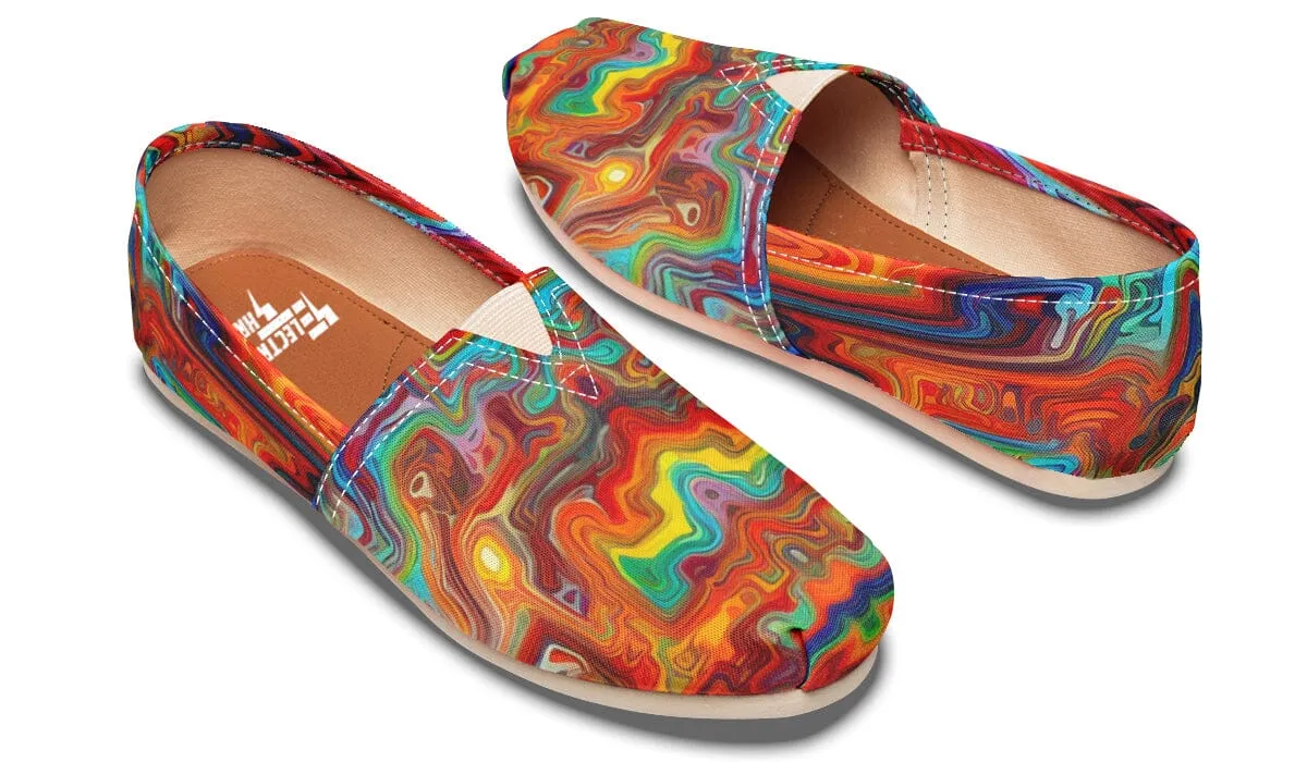 Swirling Vision Casual Slip on Shoes