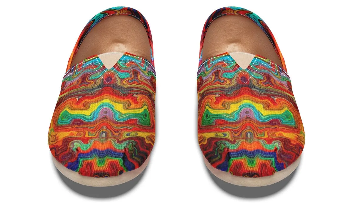 Swirling Vision Casual Slip on Shoes