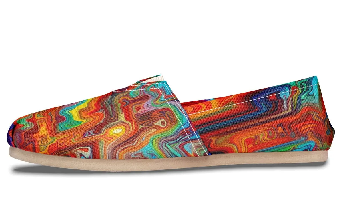 Swirling Vision Casual Slip on Shoes