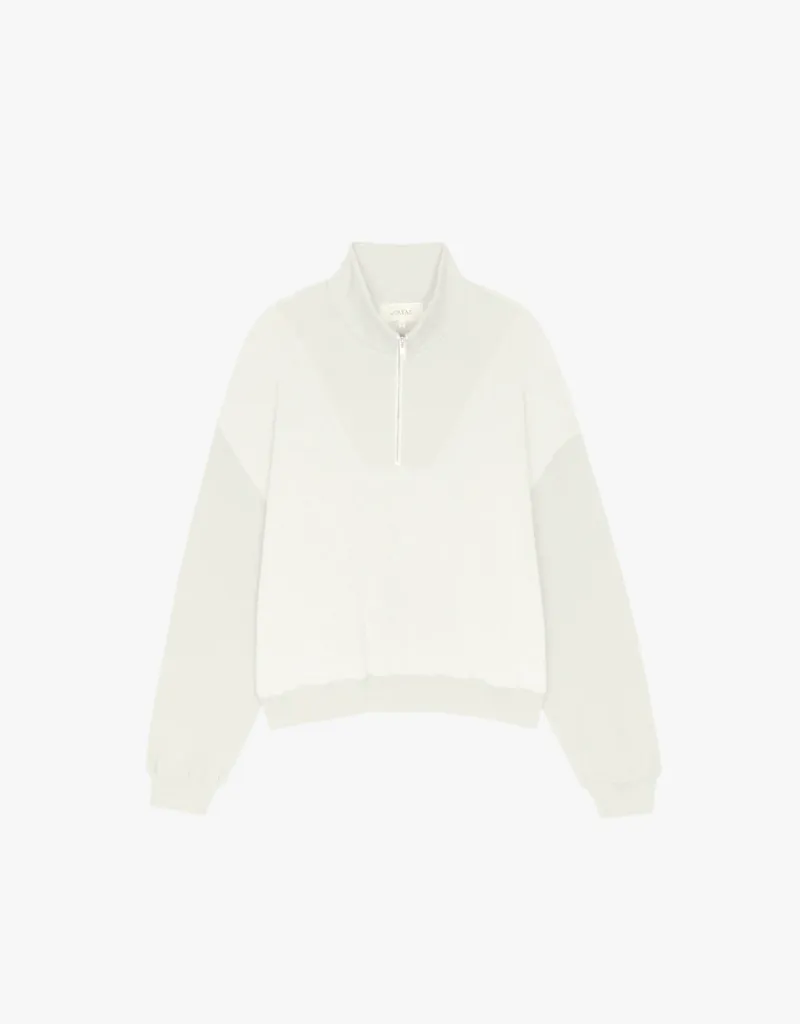 The Slouch Trail Sweatshirt in Washed White