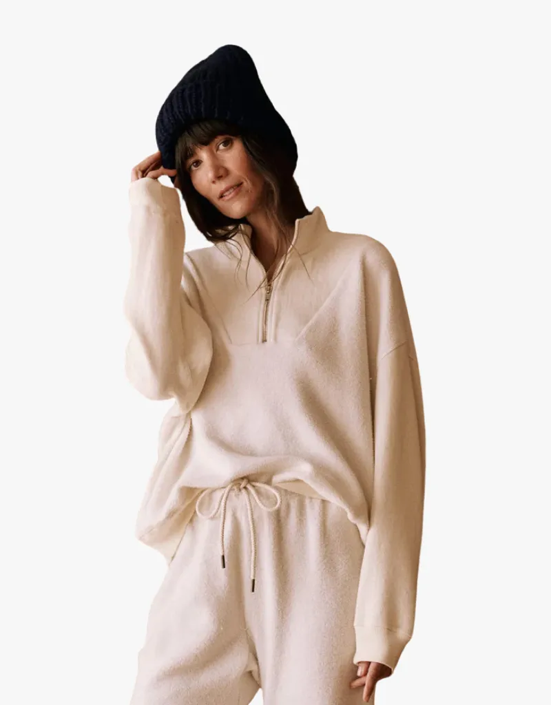 The Slouch Trail Sweatshirt in Washed White