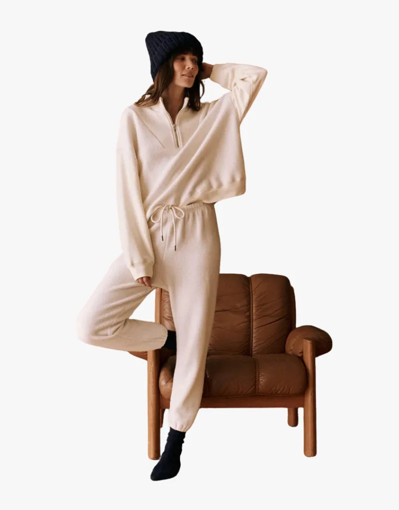 The Slouch Trail Sweatshirt in Washed White
