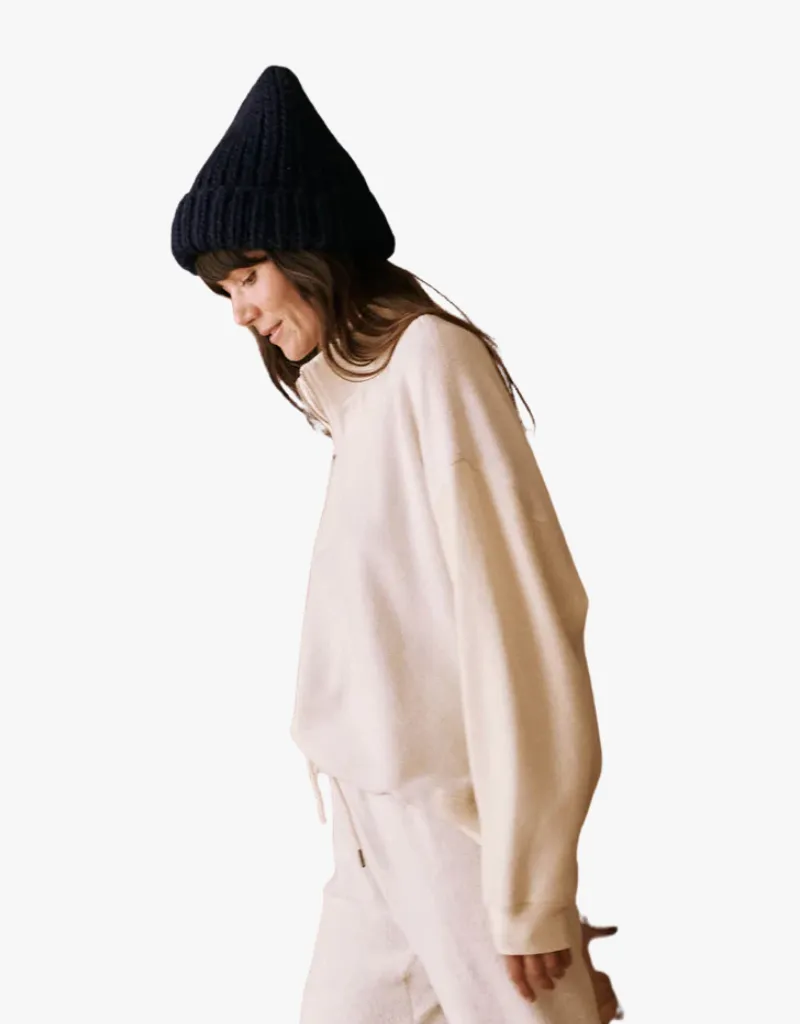 The Slouch Trail Sweatshirt in Washed White