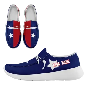 Unique Gift,Personalized  America Flag Sneakers, Custom Patriotic Loafer Shoes,  Canvas Slip On Shoes,
FN018-24020303-5w
